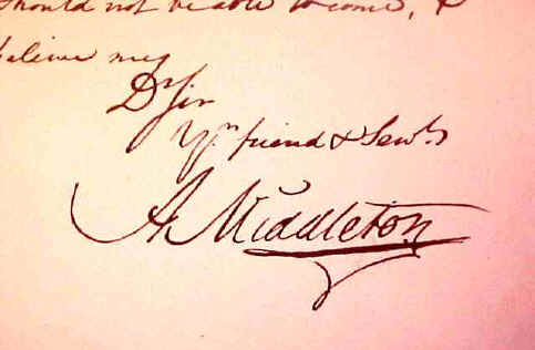 Arthur Middleton Autograph - Virtualology.com
