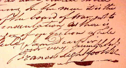 Francis Lightfoot Lee Letter