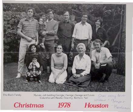 Bush Family Christmas Card